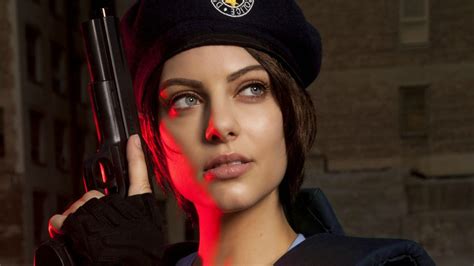 Jill Valentine Actress Cosplays As Jill Valentine