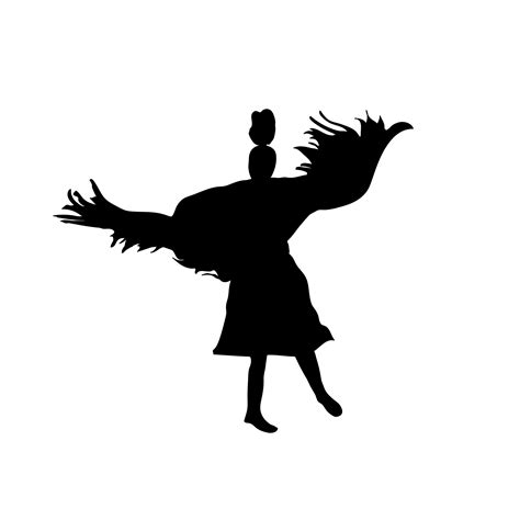 Native American Dancer Pow Wow Svg Fancy Dancer Dancer Silhouette Tribal Dancer Vector