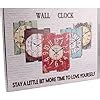 Fokom Holz Lautlos Vintage Wanduhr Uhr Wall Clock Ohne Tickger Usche