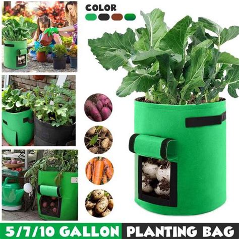 Sac De Plantation Gallons En Tissu Non Tiss Pour L Gumes Et Pommes