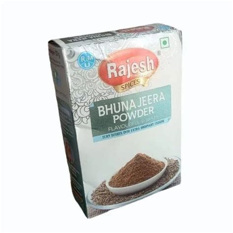 Rajesh Bhuna Jeera Powder Packaging Type Box Packaging Size Gm At