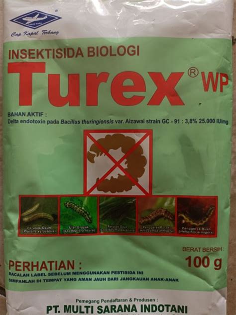 Insektisida Biologi Pembasmi Hama Turex Wp Isi Gr Lazada Indonesia