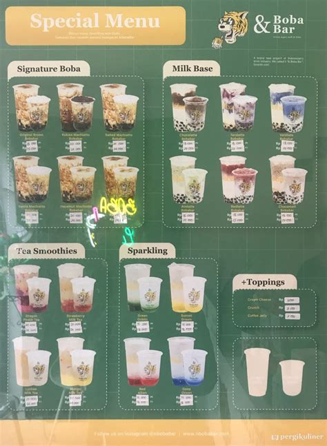 Selalu Diperbarui Menu And Boba Bar Setiabudhi Bandung