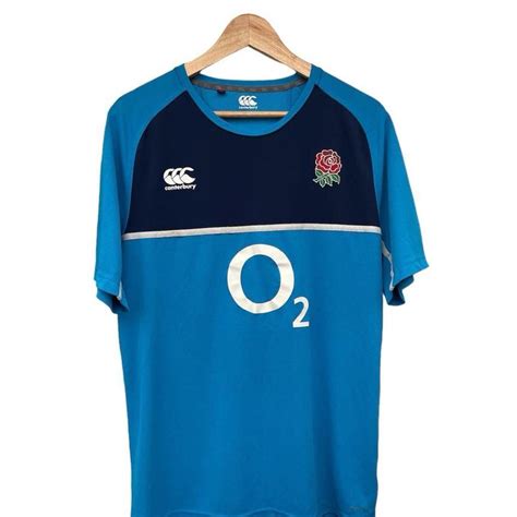 Canterbury 2016 England Rugby Blue Training Top... - Depop