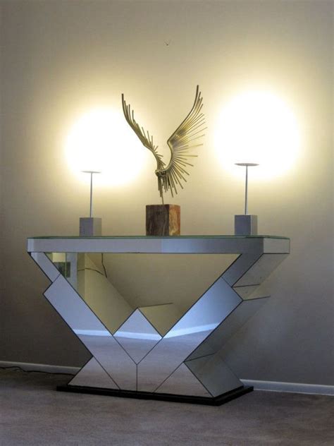 Art Deco Mirrored Console Table | Decoración de unas, Decoracion de ...