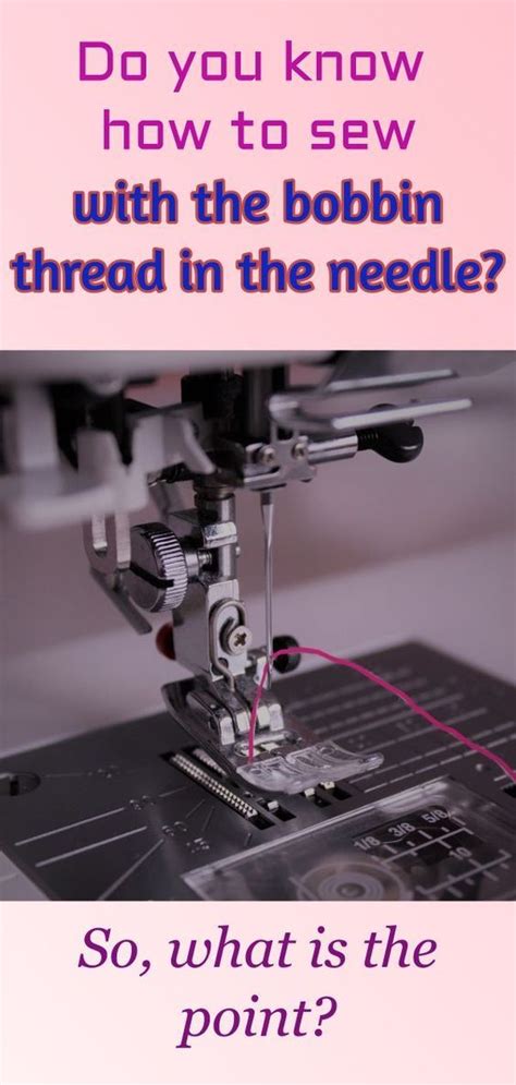 A Sewing Machine With The Words Do You Know How To Sew With The Bobbin