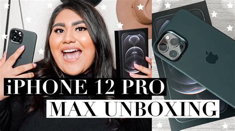 Iphone 12 Pro Max Unboxing Graphite Youtube