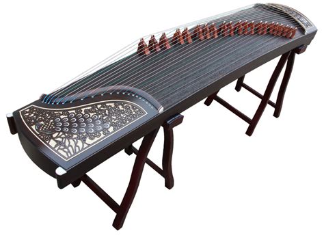 Buy Professional Peacock Carved Purple Sandalwood Guzheng Chinese Zither