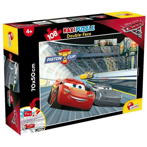 Παιδικό Puzzle Double Face Cars 3 Championship 108pcs για 4 Ετών 63956