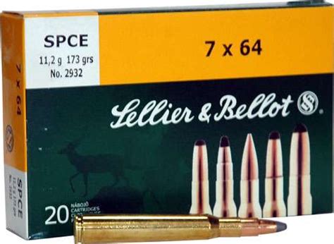 Sellier Bellot SB7A Rifle 7mm Rem Mag 173 Gr Soft Point Cut Through