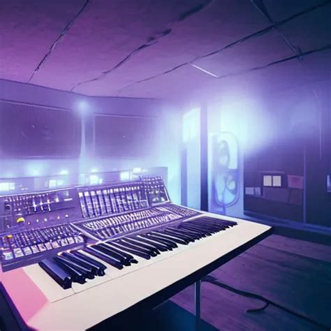 Futuristic Music Studio Atmospheric Lighting Stable Diffusion Openart