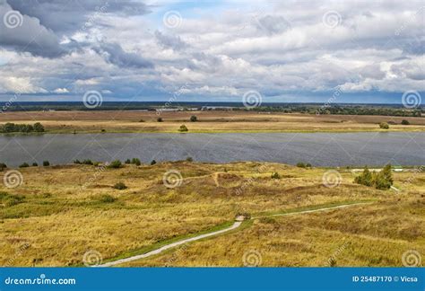 View of Oka River stock photo. Image of gray, nature - 25487170