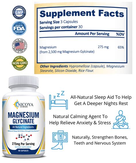 Magnesium Glycinate Sleep, Stress & Anxiety Relief | Nicoya Nutrition