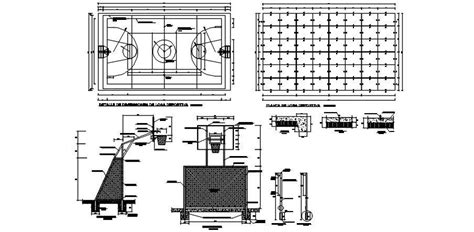 Basketball Court Layout In Dwg File Cadbull