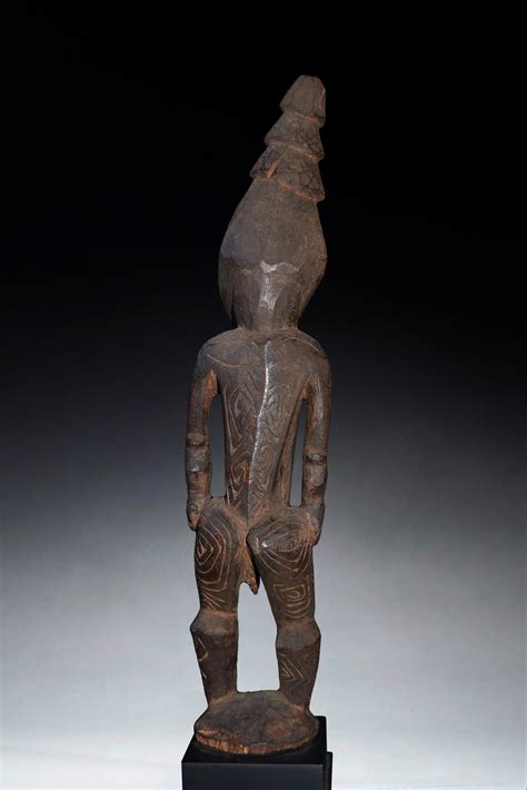 Lot A Fine Old Coastal Sepik Ancestor Figure East Sepik Province