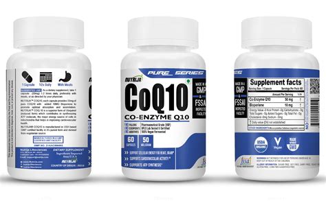 Buy Coq10 50mg Coenzyme Q10 Capsules In India Nutrija™ Supplement Store