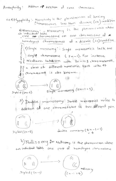 SOLUTION: Aneuploidy and its types - Studypool