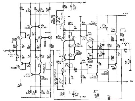 50w超甲类功放电路电路图电子工程世界