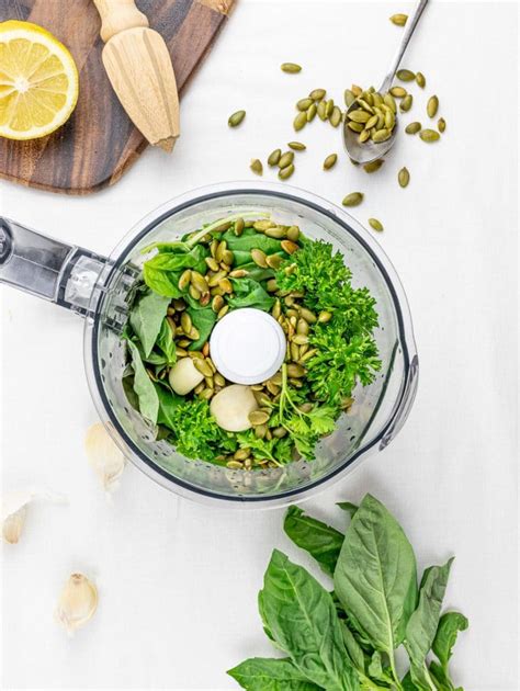 Vegan Pumpkin Seed Pesto With Parsley And Basil Drive Me Hungry