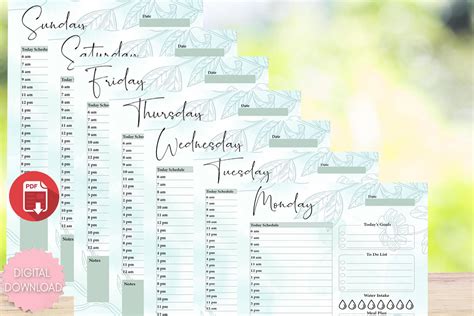 Weekly & Daily Checklist Fillable PDF Graphic by Smokecloud · Creative ...