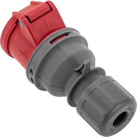 BeMatik Base de enchufe industrial CETAC hembra 3P T 16A 380V IP44 aérea