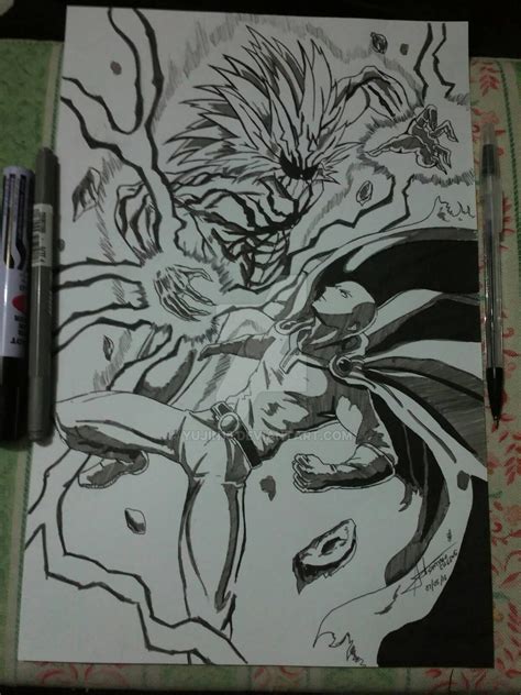 One Punch Man Saitama Vs Lord Boros by yujin15 on DeviantArt