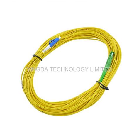 Huber Suhner E2000 To Lc Lan Fiber Optic Patch Cable Lszh Plenum Yellow