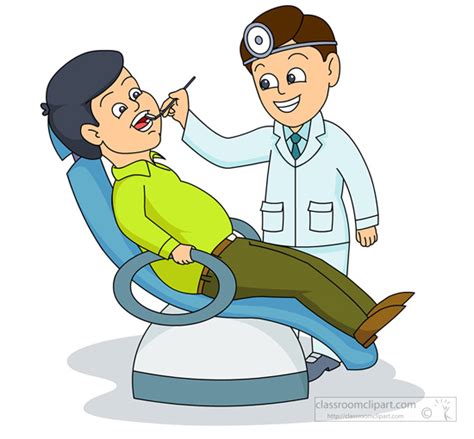 dental clipart dentist examination  patient classroom clipart