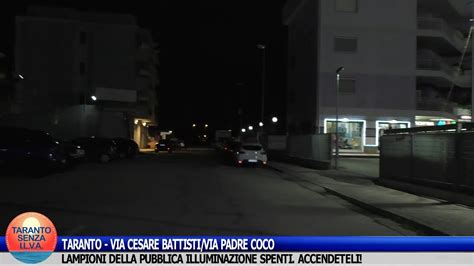 Taranto Via C Battisti Via Padre Coco Lampioni Pubblica