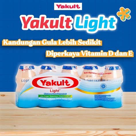 Jual Yakult Light Less Sugar Minuman Susu Fermentasi Probiotik Isi 5