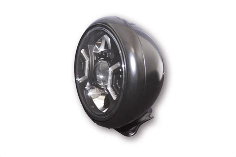 Highsider Zoll Hd Style Typ Led Scheinwerfer Black Dull Pw