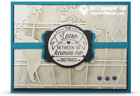 Video Going Global World Map Love Card Stampin Up Demonstrator