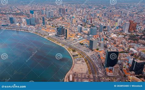 Picturesque View of the Beachfront in Luanda, Angola Stock Photo ...