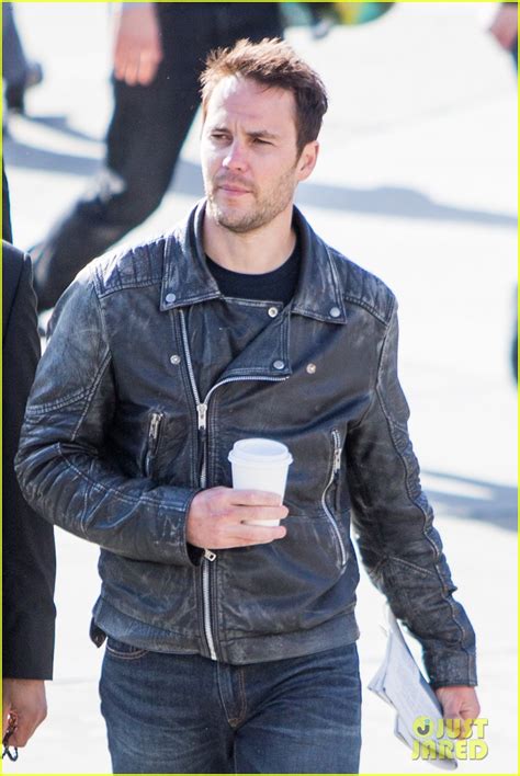 Taylor Kitsch Looks Smokin' Hot in a Leather Jacket for 'American ...