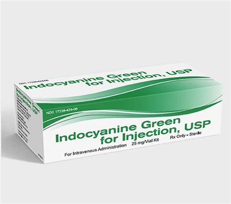 Indocyanine Green Icg Mg Injectable Dyes Ophthalmic Pharmaceuticals