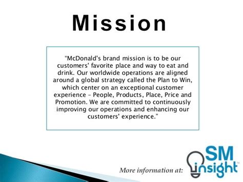 Mcdonalds Mission Statement