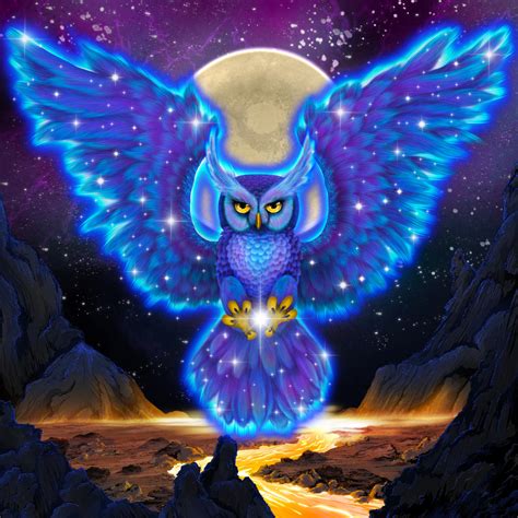 Galaxy Owl By Snakebiteart On Deviantart