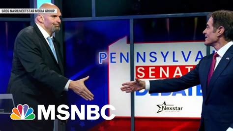 Oz Fetterman Face Off In High Stakes Pennsylvania Senate Debate Youtube