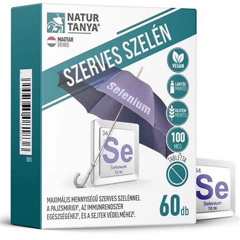 Natur Tanya Szerves Szelén 100mcg tabletta 60db CleverSkin