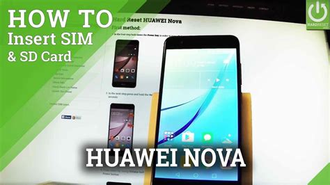 How To Set Sim And Sd Card In Huawei Nova Install Sim And Sd Youtube