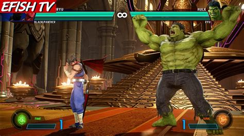 Strider Hiryu Black Panther Vs Hulk Ryu Hardest Ai Marvel Vs