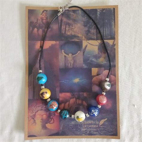 Collar Campamento Mestizo Percy Jackson Cuenta La Leyenda