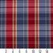 Red And Blue Classic Plaid Jacquard Upholstery Fabric By The Yard