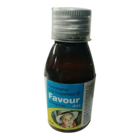 Favour Paracetamol Oral Suspension Packaging Size 50ml Packaging Type Bottle At Rs 35 Bottle