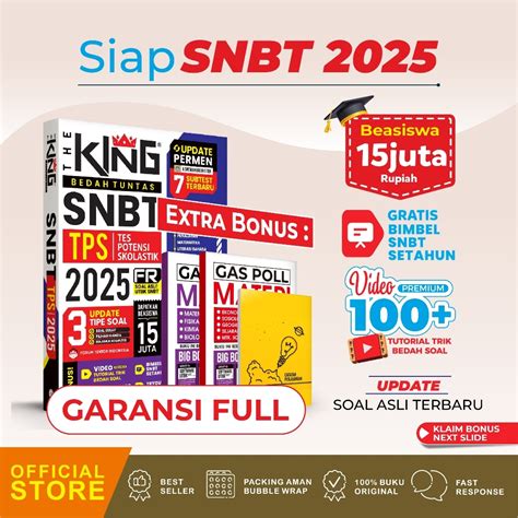 Jual Buku SNBT 2025 The King Bedah Tuntas Soal Dan Materi Tps SNBT