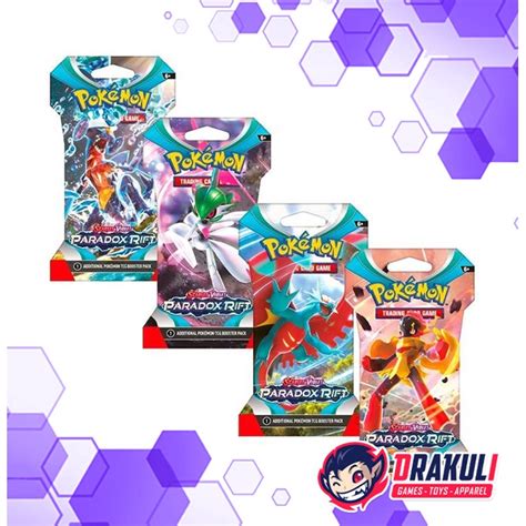 Jual TCG Pokemon Scarlet Violet Paradox Rift SV4 Sleeved Booster Pack