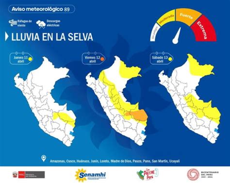 Senamhi Pronostica Lluvias Torrenciales En Regiones De La Selva Del