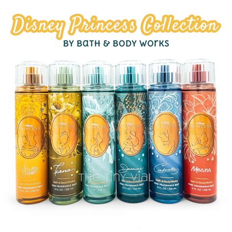 Decant BBW Disney Princess Collection Belle Tiana Ariel Jasmine Cinderella Moana