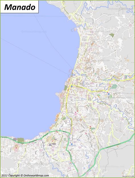 Manado Map | Indonesia | Discover Manado with Detailed Maps