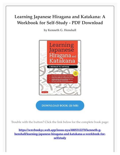 EBOOK Learning Japanese Hiragana And Katakana A Workbook For Self